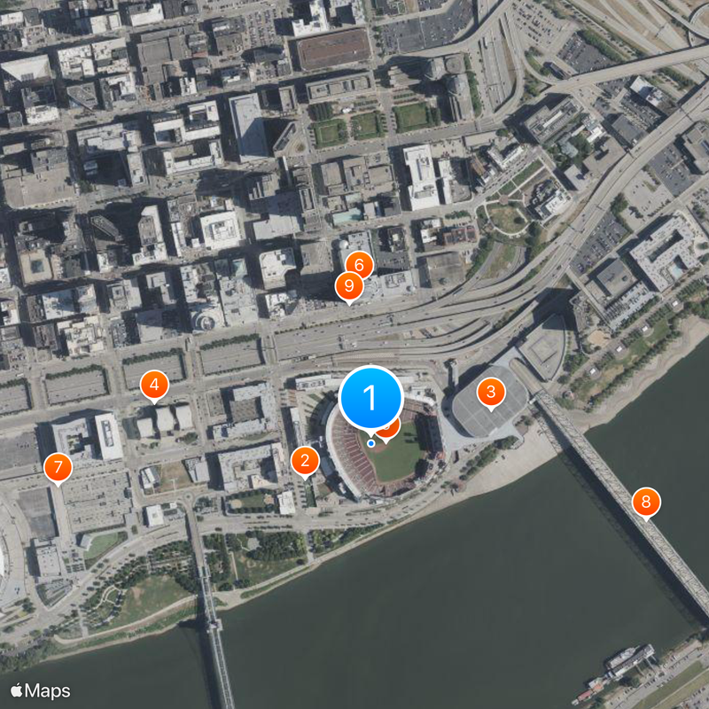 Great American Ball Park Mapa