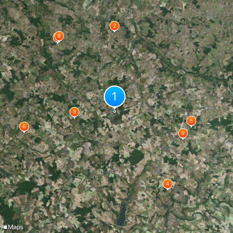 Village des pruniers Carte