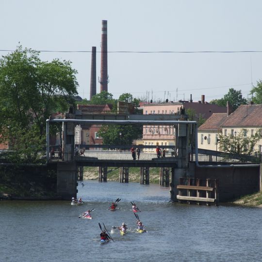 Moveable bridge in Nowa Sól