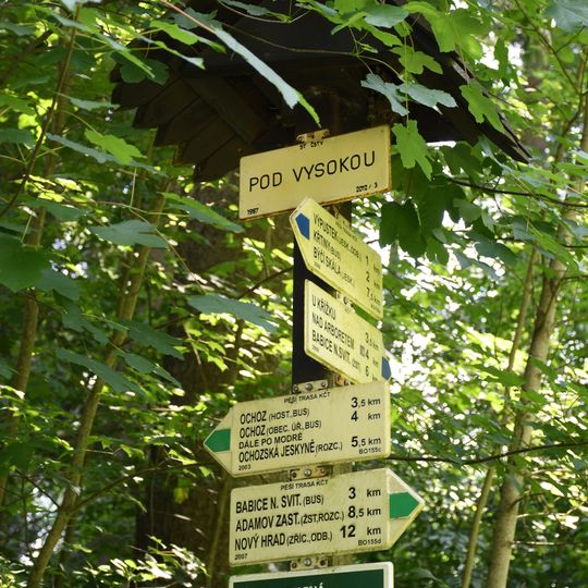 Rozcestník Pod Vysokou