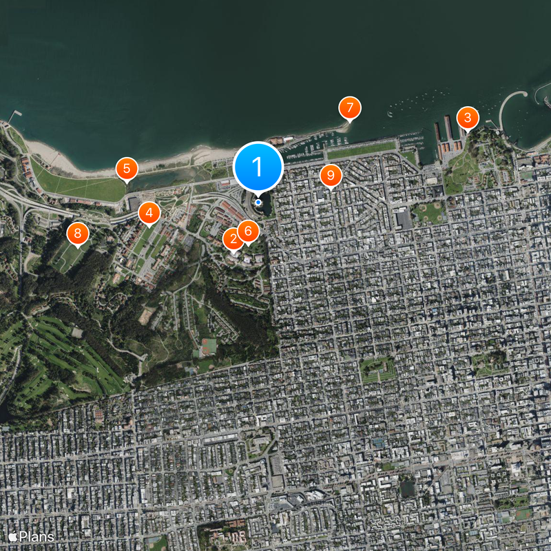 Palace of Fine Arts Carte