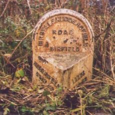 Milestone, Leeds Road, S side of X rds