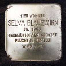 Stolperstein en memoria de Selma Blauzwirn