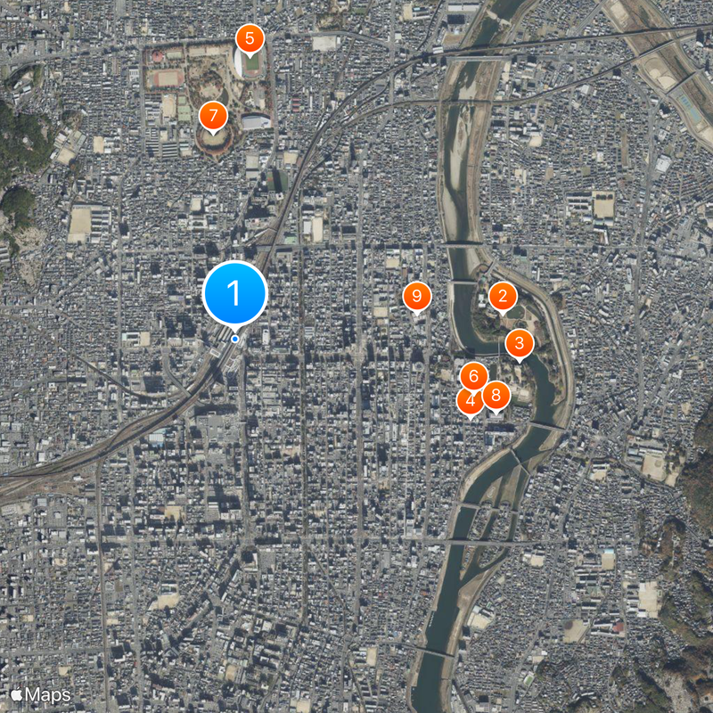 Okayama Station Map