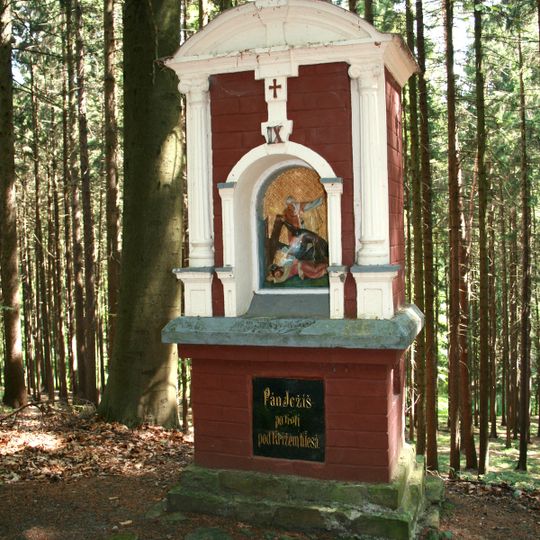 Křížová cesta, boží muka IX v Přepychách v Dřízně