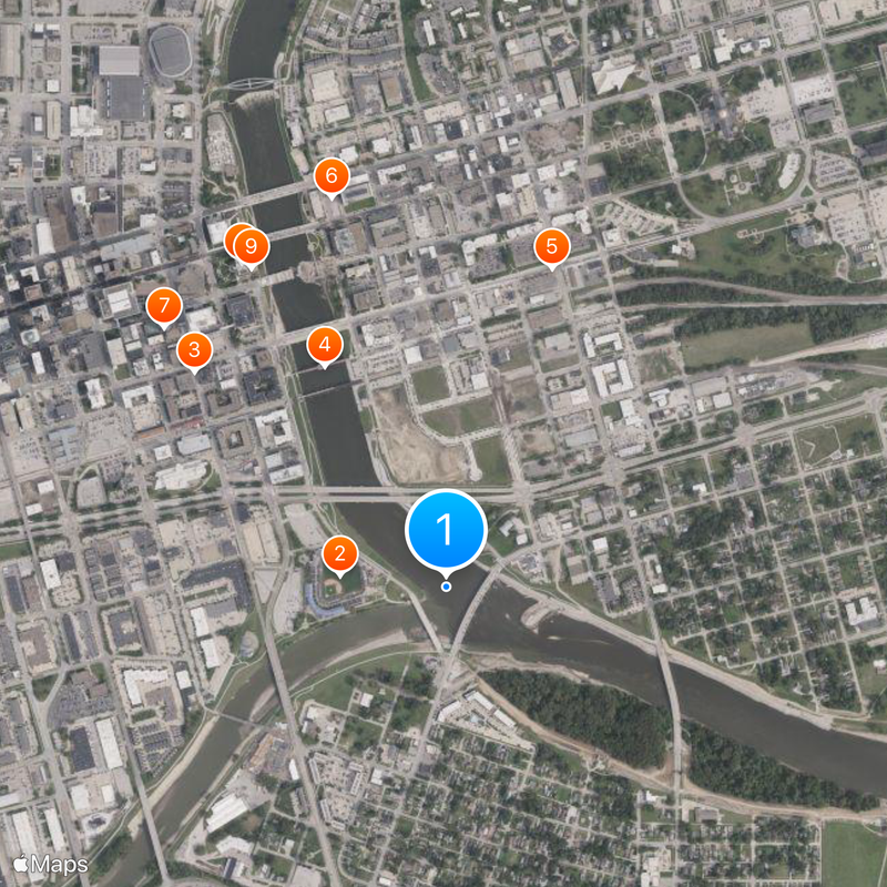 Des Moines metropolitan area Mapa