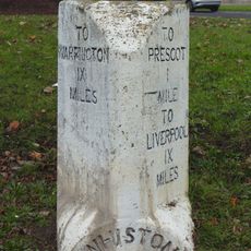 Milestone near Gilbert Road, Whiston