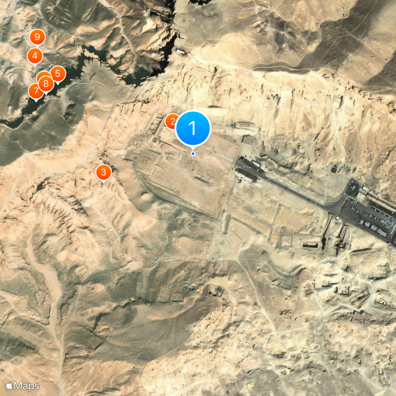Deir el-Bahari Mapa