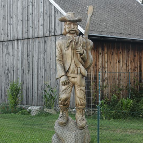 Dřevěná socha ve Zblovicích