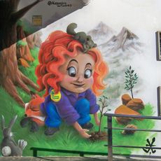 Mural que visibiliza uno de los objetivos de desarrollo sostenible: Vida de ecosistemas terrestres. Constituyó la participación del artista en el II Concurso de Arte Urbano: En movimiento por tu barrio 2022, donde obtuvo el segundo premio.