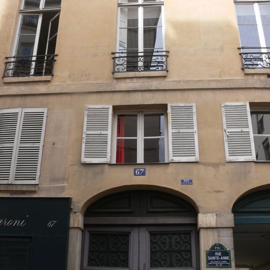 Immeuble, 67 rue Sainte-Anne