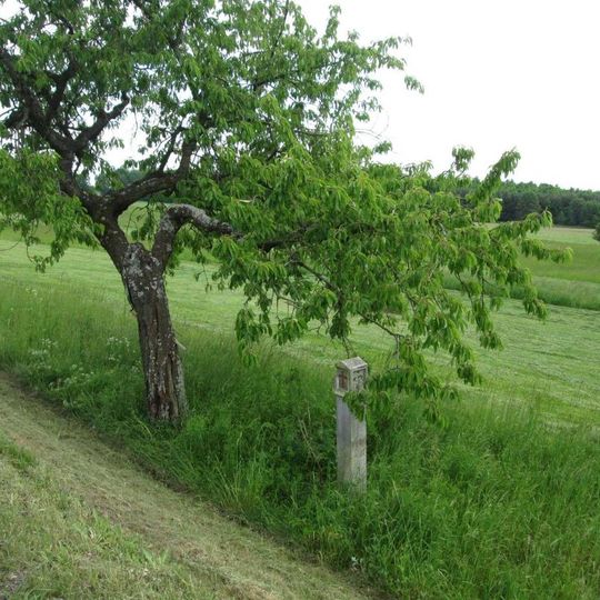 Boží muka západně od Defurových Lažan