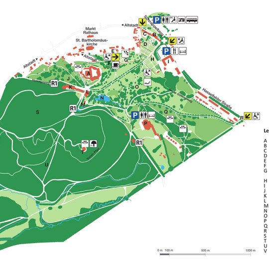 Schlossgärten in Blankenburg