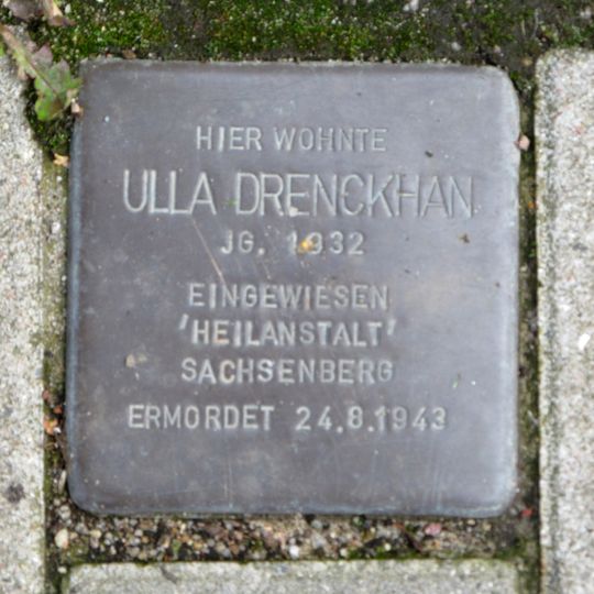 Stolperstein dedicated to Ulla Drenckhan