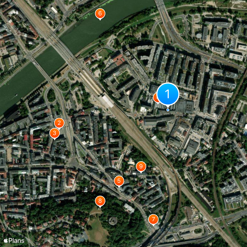 Oskar Schindler's Enamel Factory Map