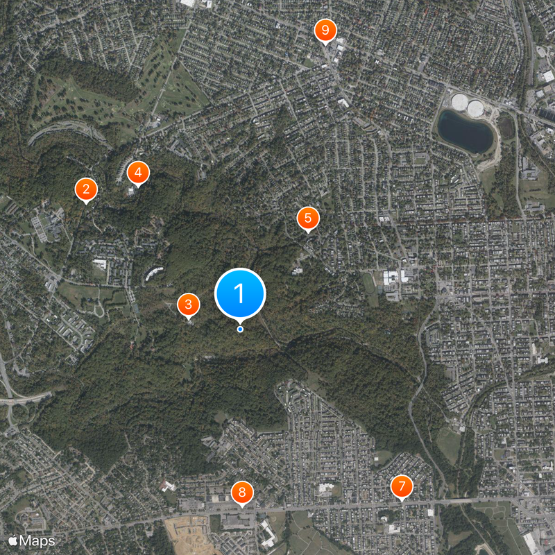 Gwynns Falls/Leakin Park Map