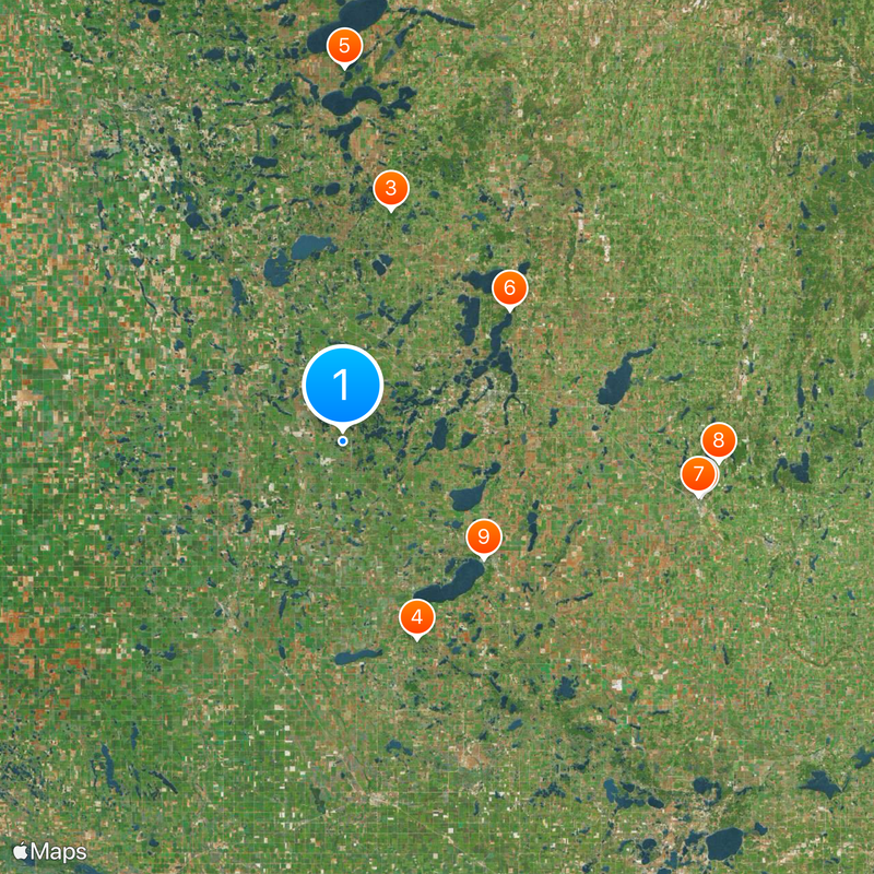 Kensington Runestone Map