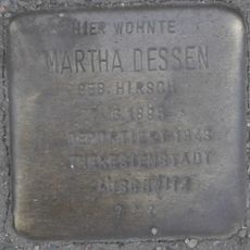 Stolperstein dedicated to Martha Dessen