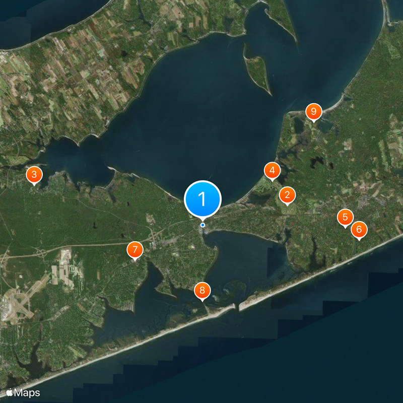 The Hamptons Map