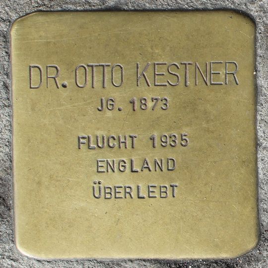 Stolperstein en memoria de Otto Kestner