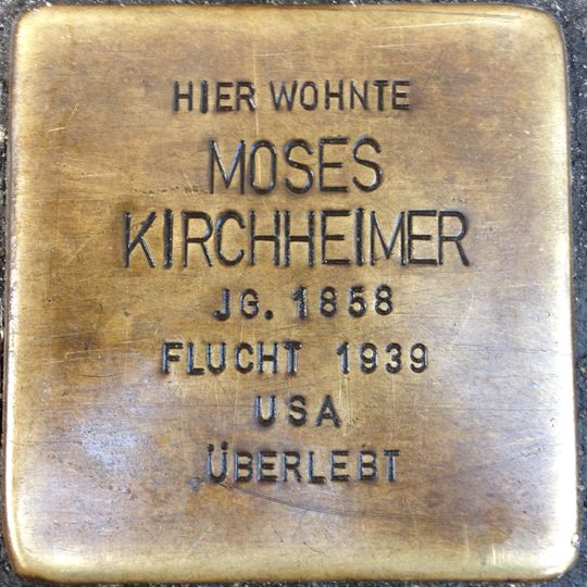 Stolperstein für Moses Kirchheimer
