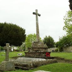 Cross in the churchyard of the Church of St Decuman