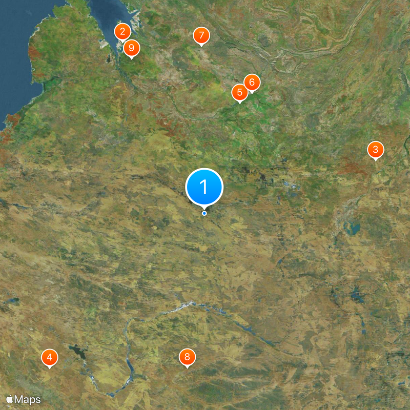 Wielka Pustynia Piaszczysta Mapa