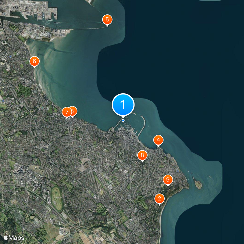 Dún Laoghaire Mapa