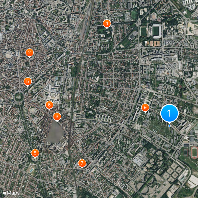 Universidad de Borgoña Mapa