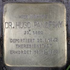 Stolperstein dedicated to Dr. Hugo Panofsky