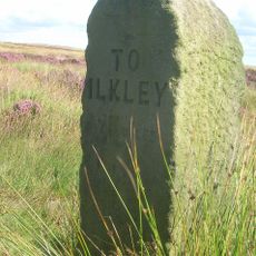 Milestone, Dales Way, Rombalds Moor at SE12504275