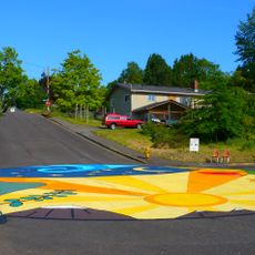 26th and Olive Street Intersection Mural