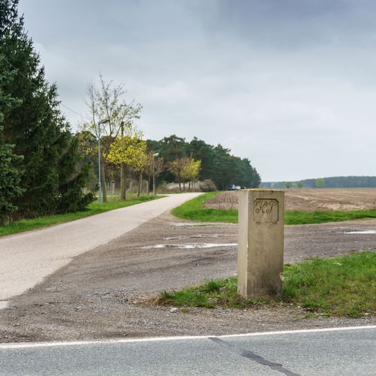Sächsisch-Preußischer Grenzstein: Pilar Nr. 195