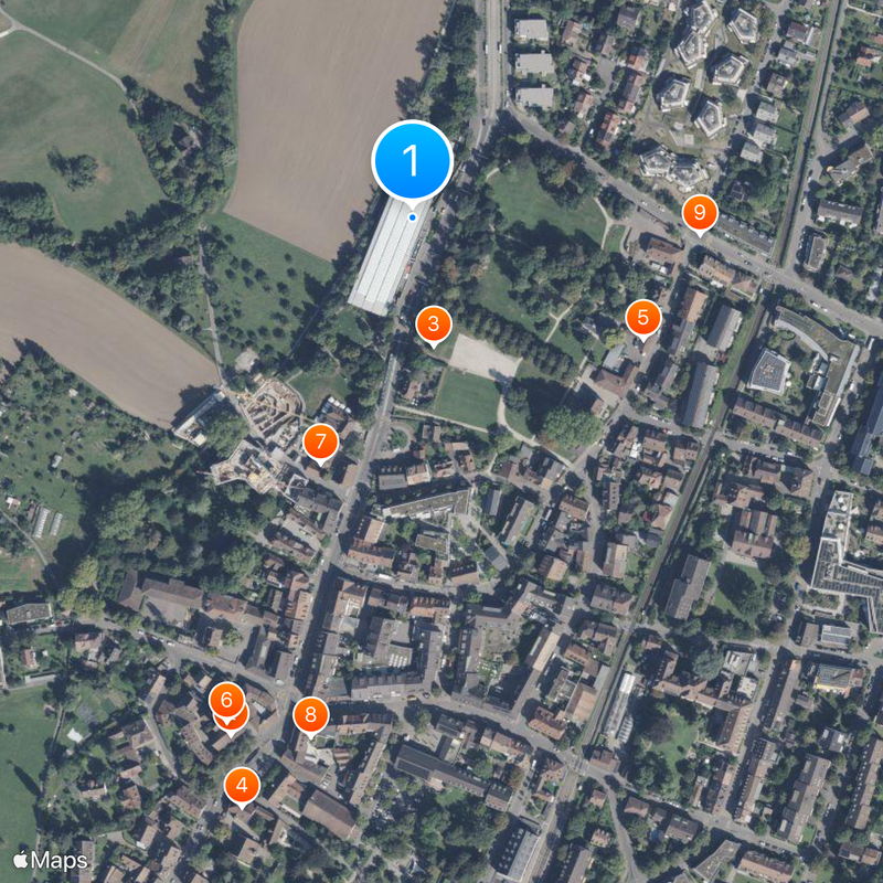 Beyeler Foundation Map