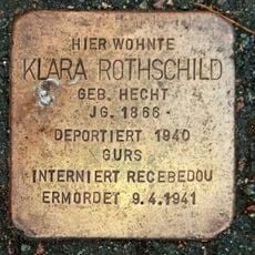 Stolperstein dedicated to Klara Hecht