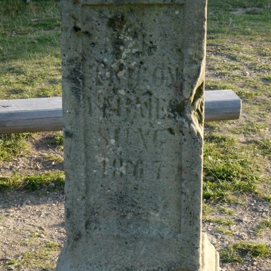Triangulationsstein aus dem Jahr 1867 auf der Wienblickwiese