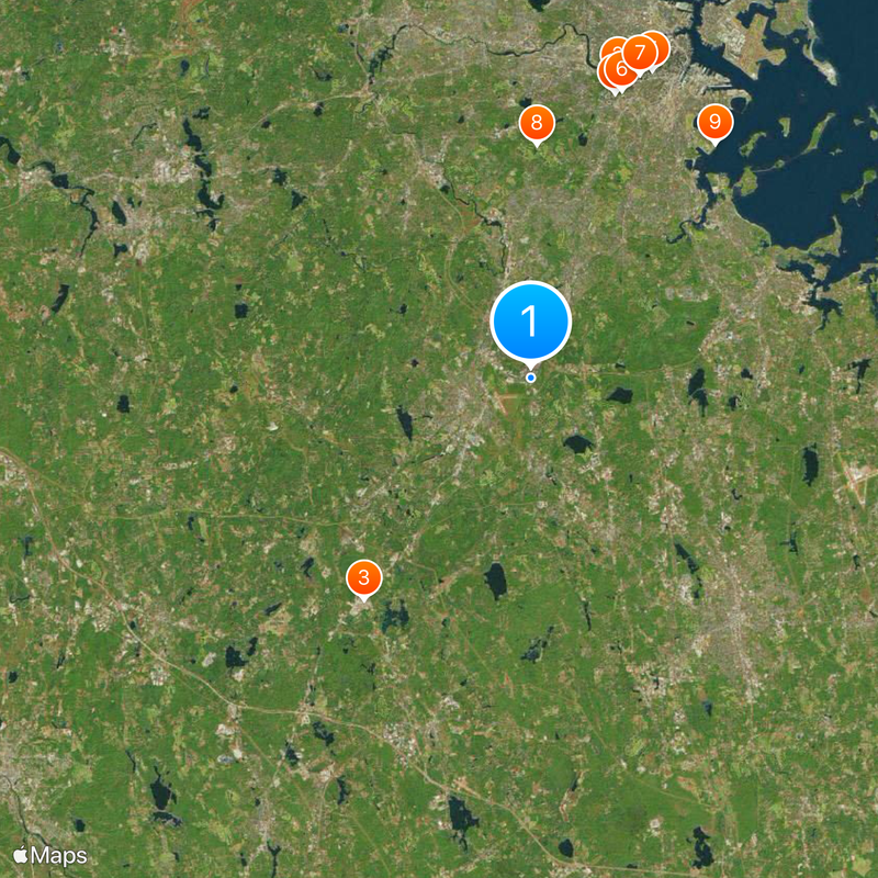 Norfolk County Kaart