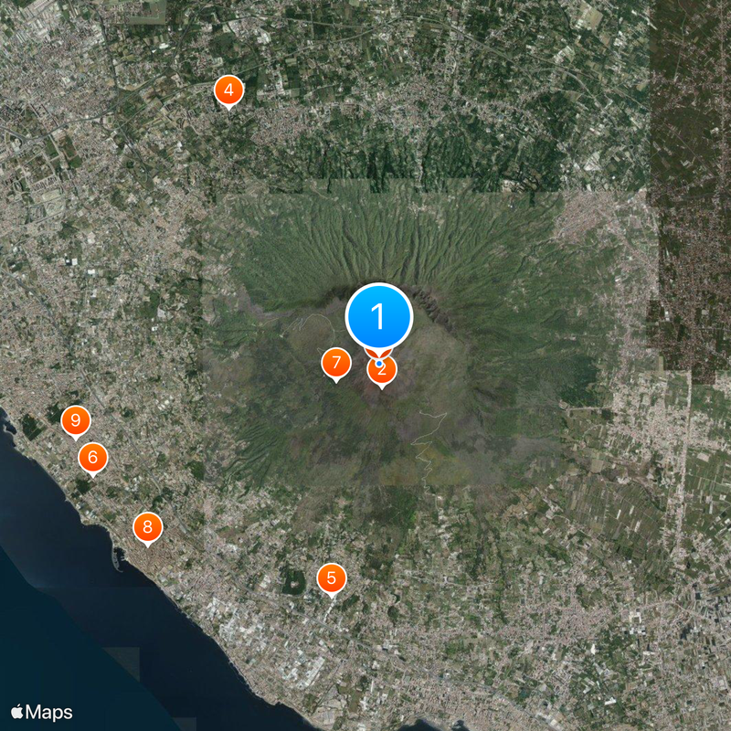 Vesúvio Mapa