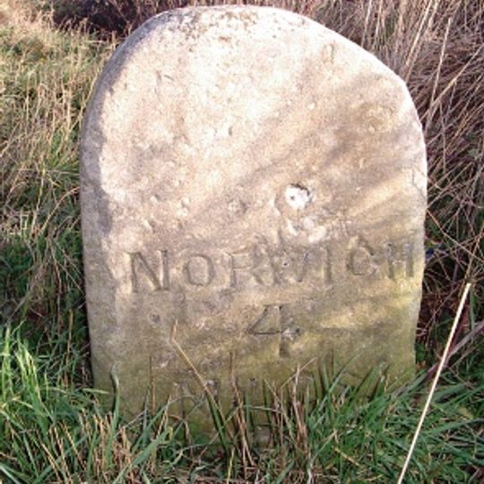 Milestone, 25yds W of jct with Stocks Hill