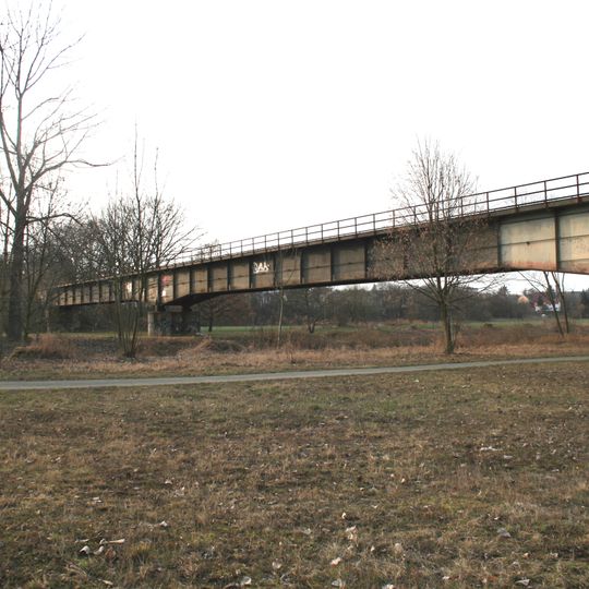 Železniční most přes Labe v Jaroměři