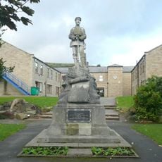 Mytholmroyd War Memorial at Se 012260 50 Metres to East of the Dusty Miller Public House