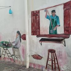 Teh tarik painting
