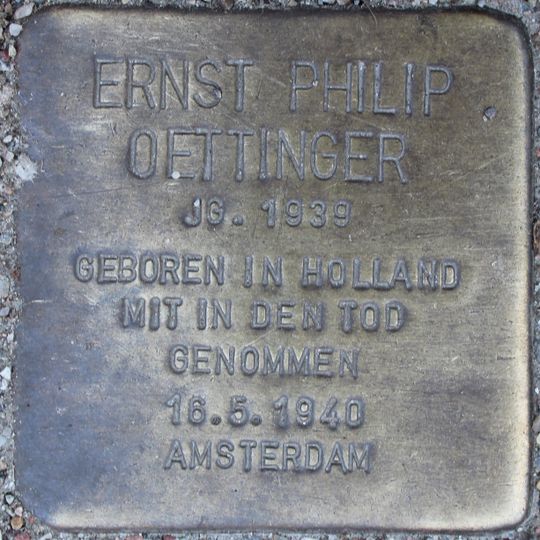Stolperstein für Ernst Philip Oettinger