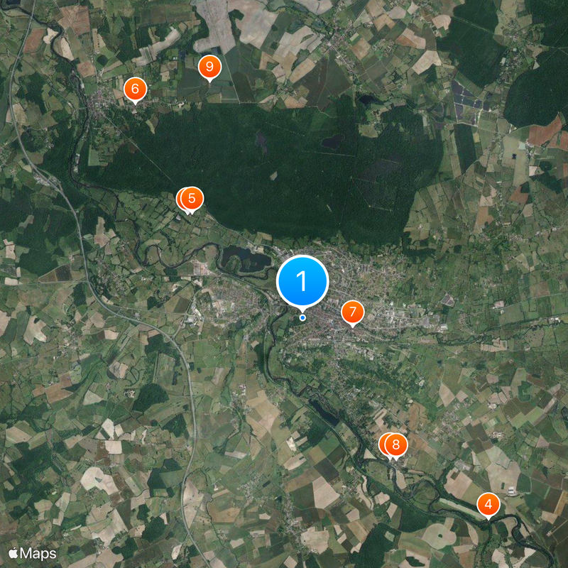 Château de Montrond Kaart