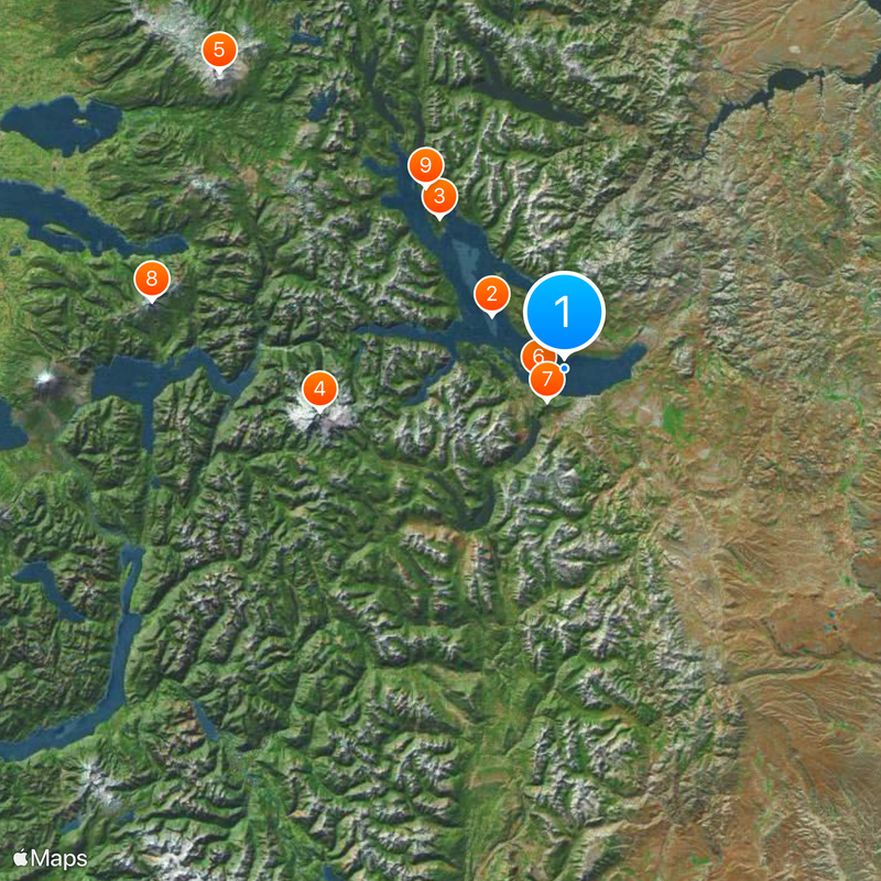 Lago Nahuel Huapi Mapa