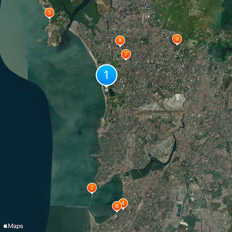 JW Marriott Mumbai Juhu Map