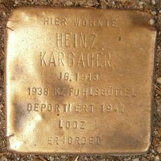 Stolperstein dedicated to Heinz Kargauer