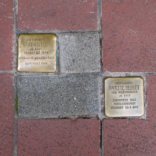 Stolperstein dedicated to Babette Bernet