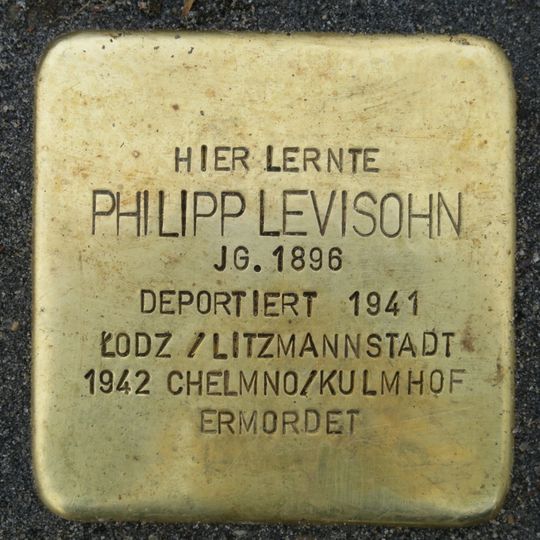 Stolperstein en memoria de Philipp Levisohn