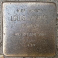 Stolperstein dedicated to Louis Worms